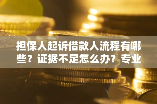 北京担保人起诉借款人流程有哪些？证据不足怎么办？专业律师解答
