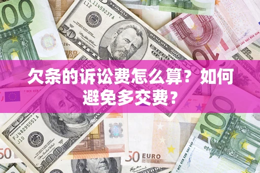北京欠条的诉讼费怎么算？如何避免多交费？